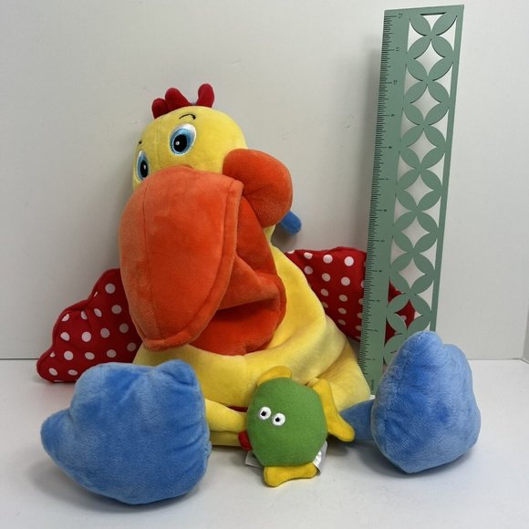Melissa & Doug K's Kids Plush Hungry Pelican With 1 Rattle Fish Crinkle Squeak - Picture 8 of 12